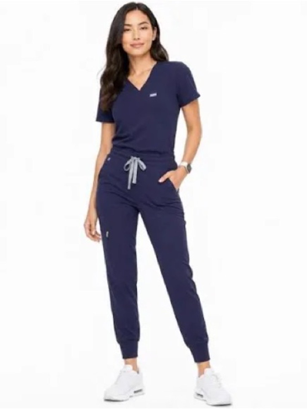 Navy  blue FIGS scrub set , size medium